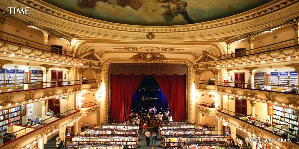 TIME's tweet photo. 15 coolest bookstores from around the world https://t.co/1WCHct6dHM https://t.co/Oqy9xTxXIY