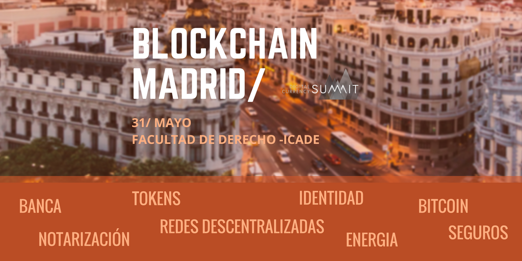 events_DCS's tweet photo. El presente/futuro de Blockchain en España se da cita este miércoles en  #BlockchainMadrid https://t.co/opRd2pRDha https://t.co/6LFwTyqxRQ