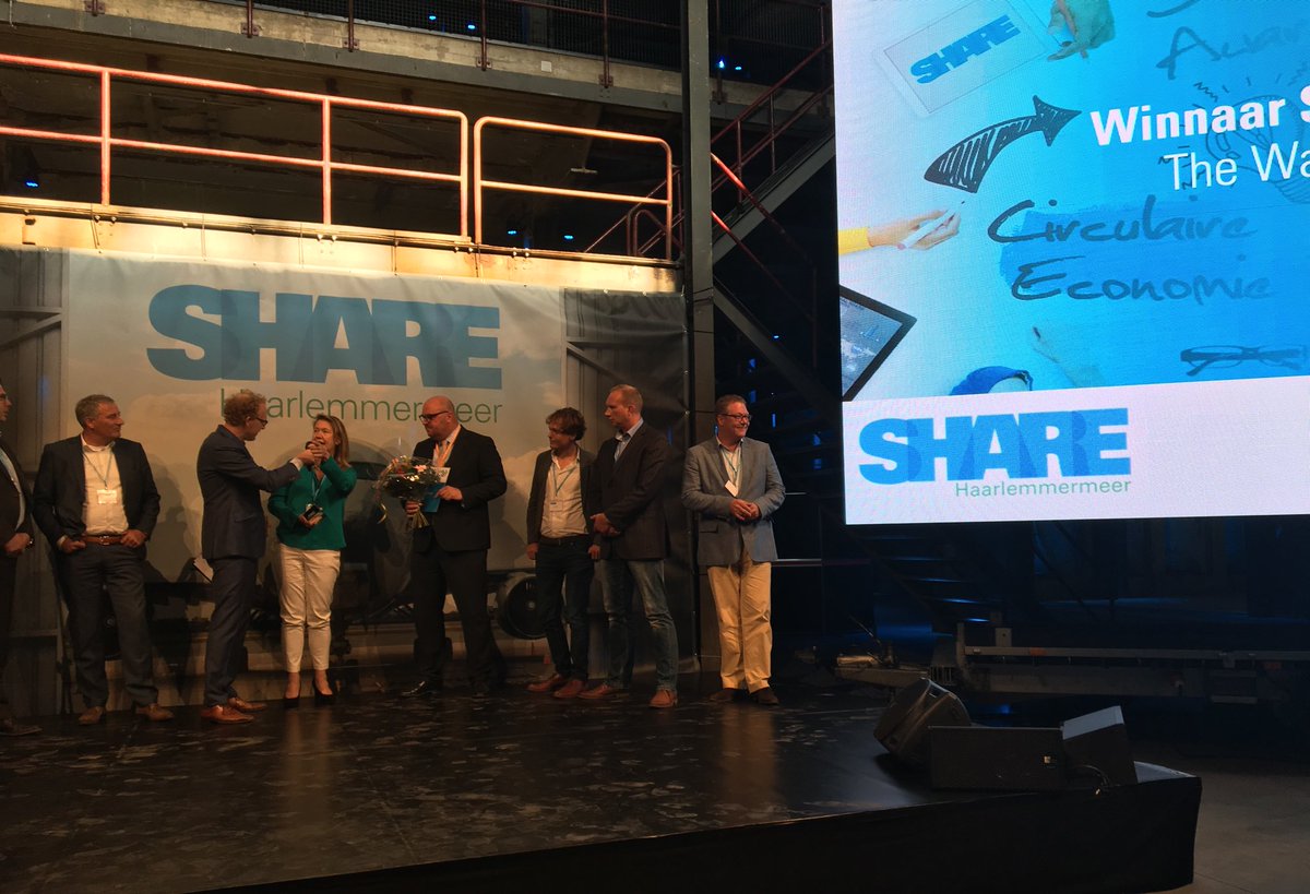 Winnaar van de SHARE Award 2017 - The Waste Transformers ... gefeliciteerd! #wastetransformers #sharehaarlemmermeer