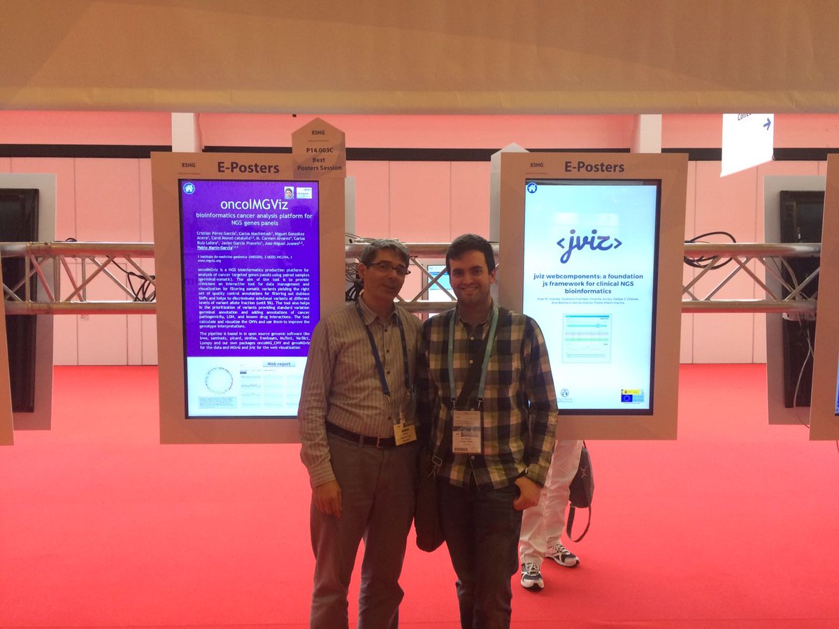 harpactocrates's tweet photo. Our posters at #eshg2017  #imegen #incliva  #mgviz #jviz. Congrats @jmjuanes @Cperez_IMEGEN https://t.co/HthtIMwXNl