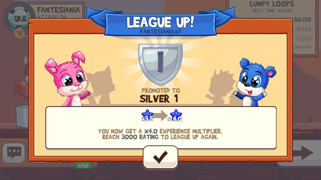 Fante_FunRun's tweet photo. Oh my gosh ☺️ I was in Silver II for so long you have no idea 🤣 #FunRunArena https://t.co/Rv0cUOvcJY