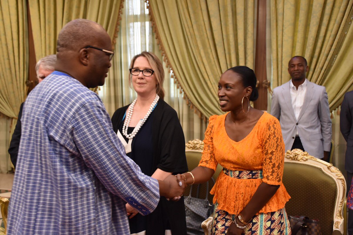 POuagaPF's tweet photo. Rencontre avec le Président du #Faso, SEM Roch Kaboré et les caravaniers du @POuagaPF! Un moment de plaidoyer et de remerciements. https://t.co/sT7tpbkYzP