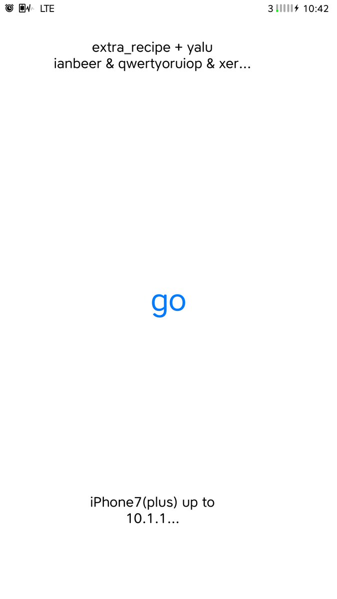 JcHartoko's tweet photo. Just try it and booom, just one try and jailbroken. Thanks for your hard work @qwertyoruiopz @xerub 👍🏻👍🏻 https://t.co/Ns6mP0hWrJ https://t.co/zacoWt0zU7