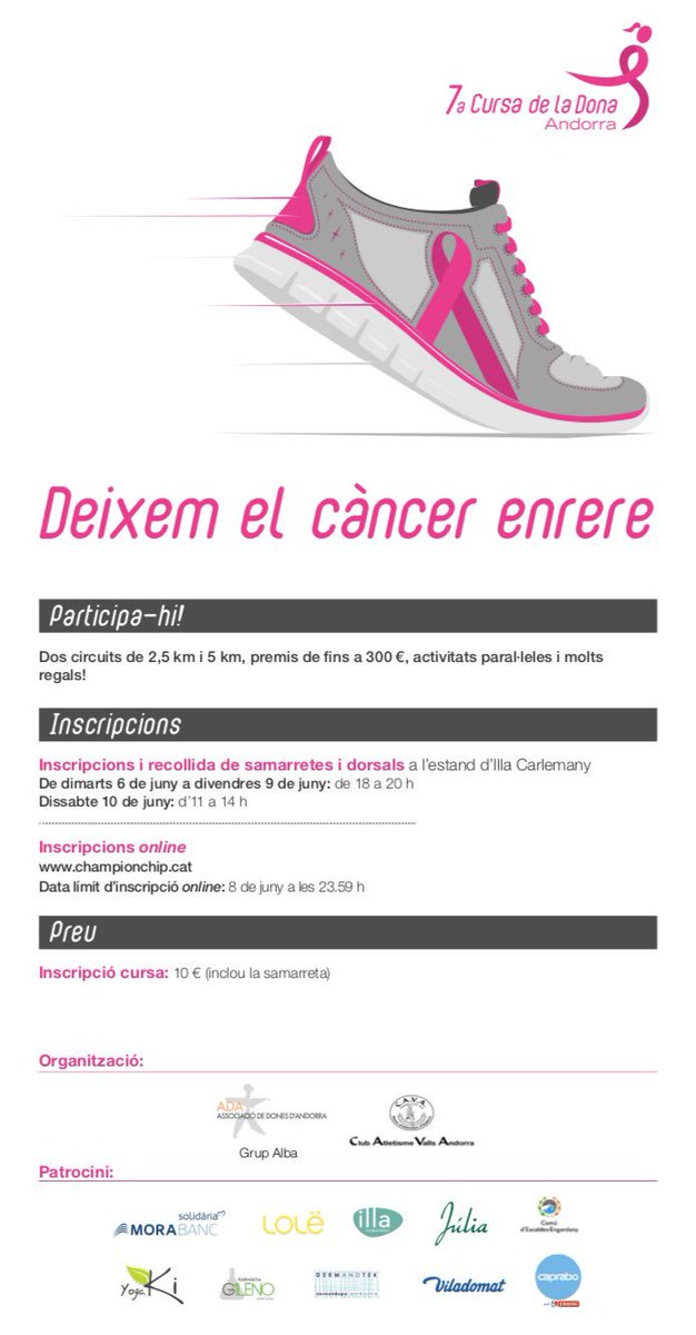 Cursa de la Dona (@cursadonaand) on Twitter photo 