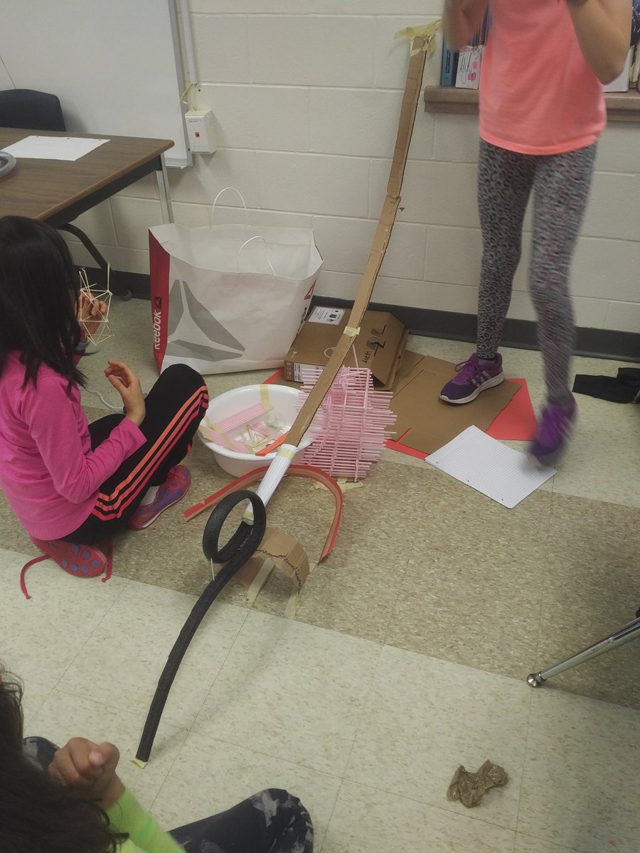 SaraStyan's tweet photo. #RollercoasterScience @mjd5d7 Ss incorporating learning on forces, friction, materials, and structures #AdventuresInSupplyTeaching https://t.co/FpbZcTYN5M