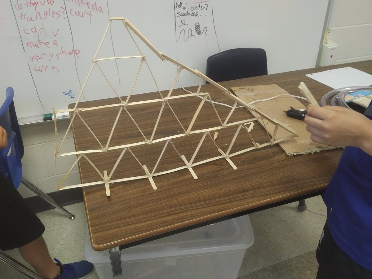 SaraStyan's tweet photo. #RollercoasterScience @mjd5d7 Ss incorporating learning on forces, friction, materials, and structures #AdventuresInSupplyTeaching https://t.co/FpbZcTYN5M