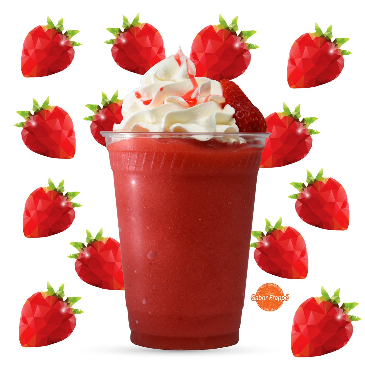 SaborFrappe's tweet photo. Hoy lunes tenemos el frappe de Fresa en especial. Visita nuestras tiendas abiertas hoy hasta las 10:00pm. https://t.co/pM4a2ZHwml. https://t.co/cawWPE2Q9C