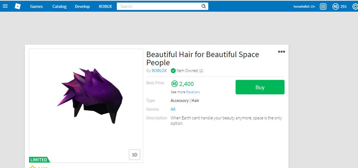 Horsekidlol On Twitter Yeah Boi I Knew This Was A Good - galaxy beautiful hair roblox