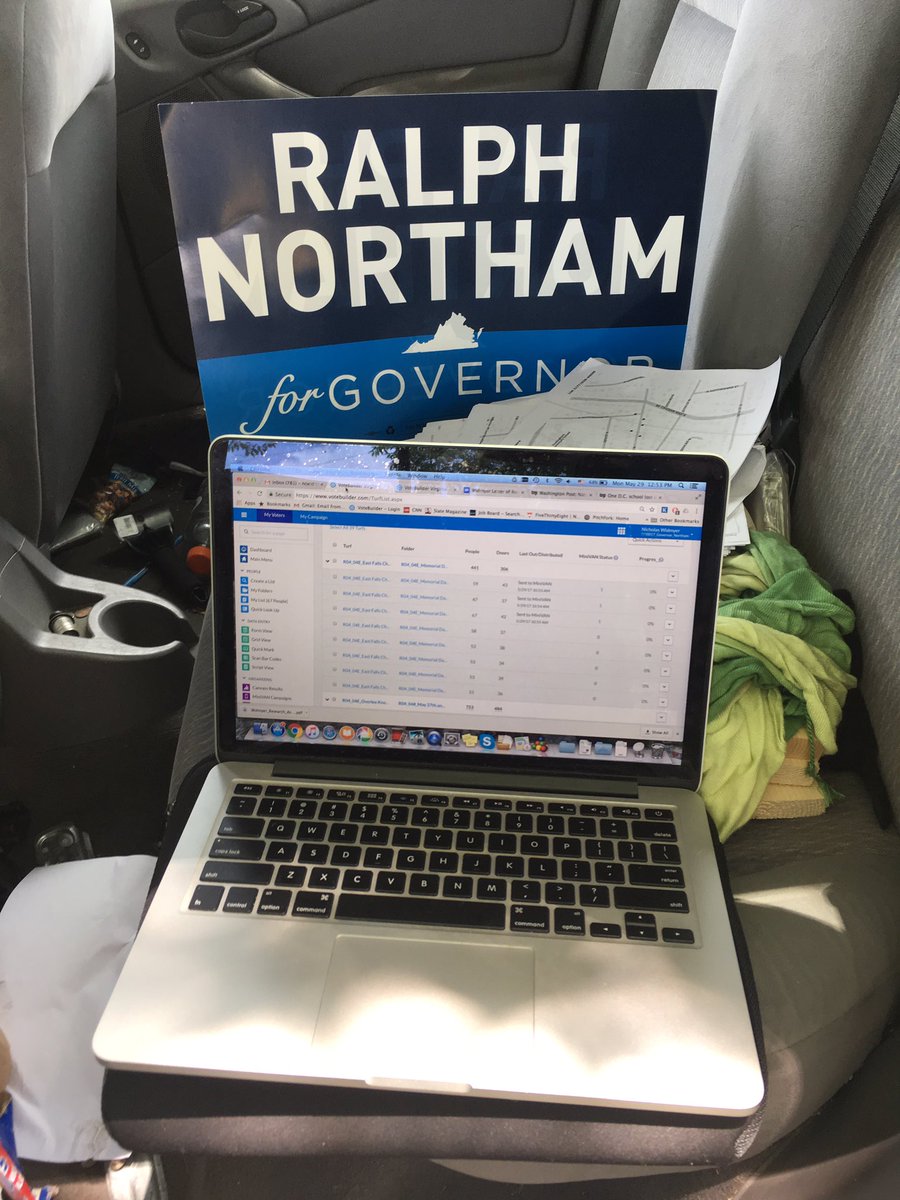 nicoli719's tweet photo. Mobile impromptu staging location is good to go. #novaknocks #ralphnortham #virwinia https://t.co/7OD65PciSC