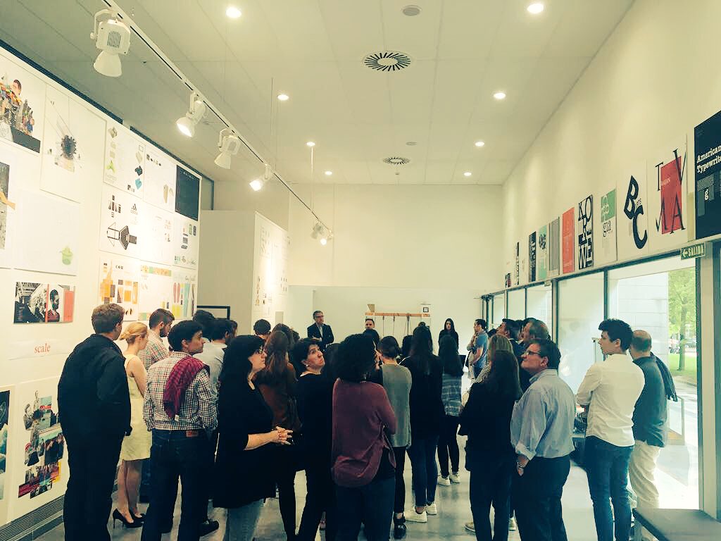 etsaunav's tweet photo. Inaugurando la #exposición "En construcción" en @Civivox Iturrama. Proyectos de los alumnos de #Diseño de @unav https://t.co/hWDqHWwCSo