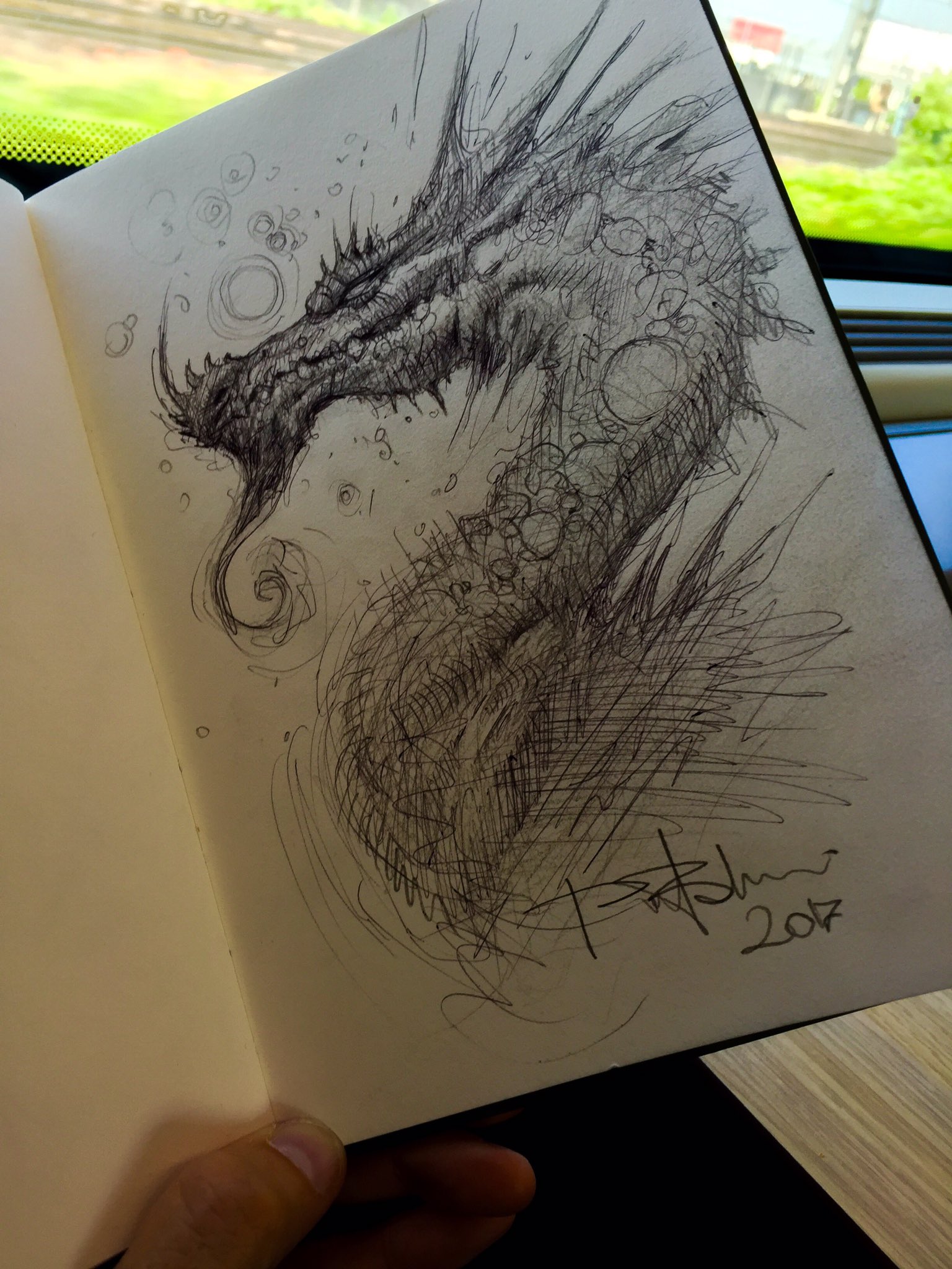 Скетчинг рисунки драконов