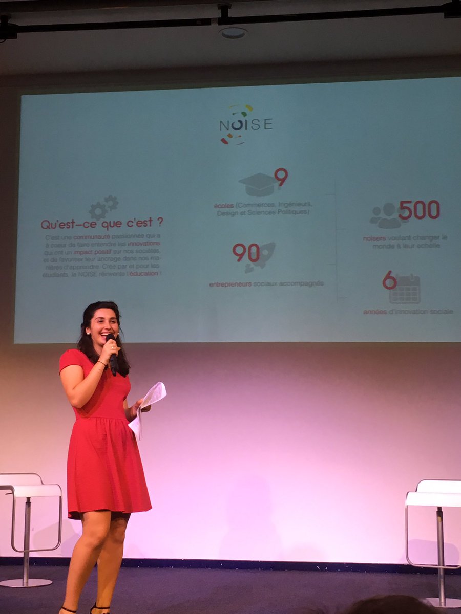 Début des #RolexAwards avec une présentation du Noise par <a href="/SuisRebecca/">Rébecca Sfedj</a>