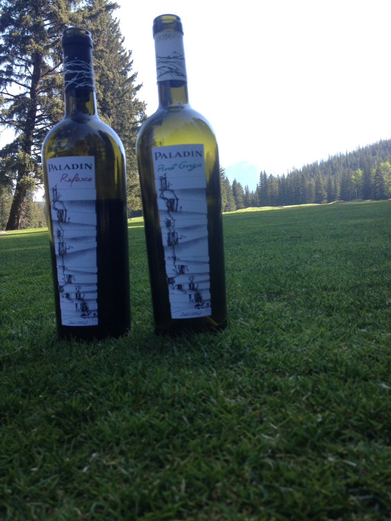 Beautiful day pouring wine from <a href="/Casa_Paladin/">Casa Paladin</a> on the <a href="/BanffSprings/">J R M</a> #golfcourse in support of BowValley Victim Services with <a href="/cellarwinestore/">Cellar Wine Store</a>