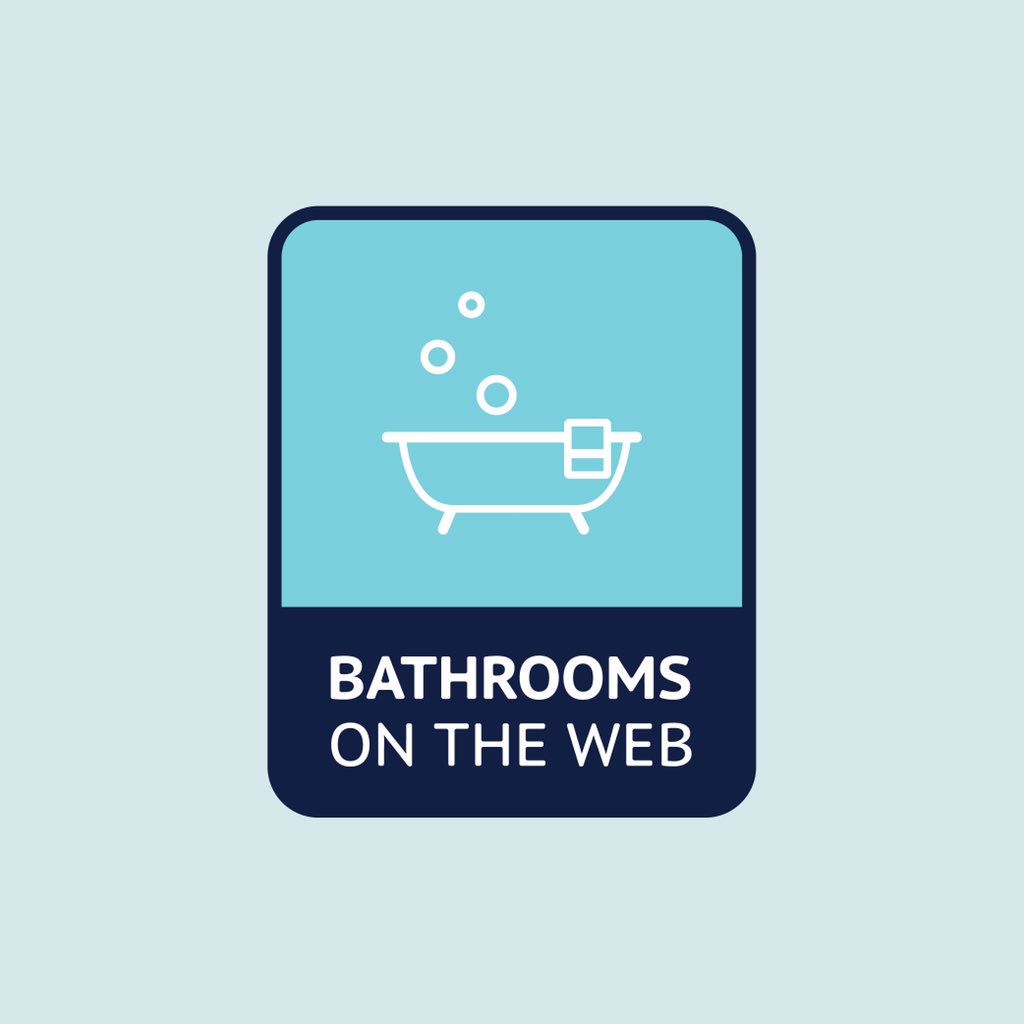 hashdesigner's tweet photo. Bathrooms on the web logo is finalised and designed in a range of sizes for all assets #logo #logodesign https://t.co/UjdwiTEAZ9
