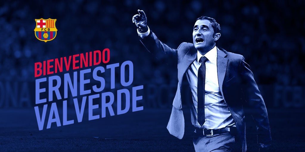 el10blaugrana's tweet photo. OFICIAL:
Ernesto Valverde es el nuevo técnico del Fútbol Club Barcelona. https://t.co/YwiWPmj2BP