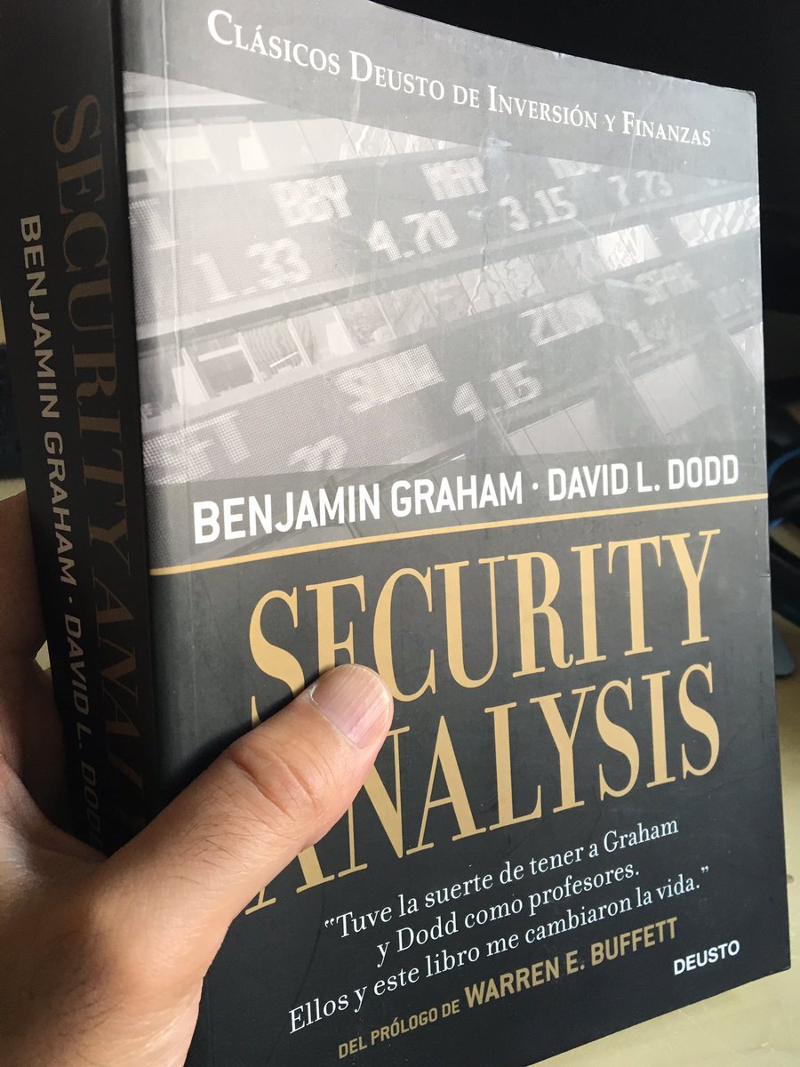 Sorteo esta copia del clásico "Security Análisis" de Graham y Dodd entre los RTs a este tweet. Solo España. Finaliza miércoles a las 22h.