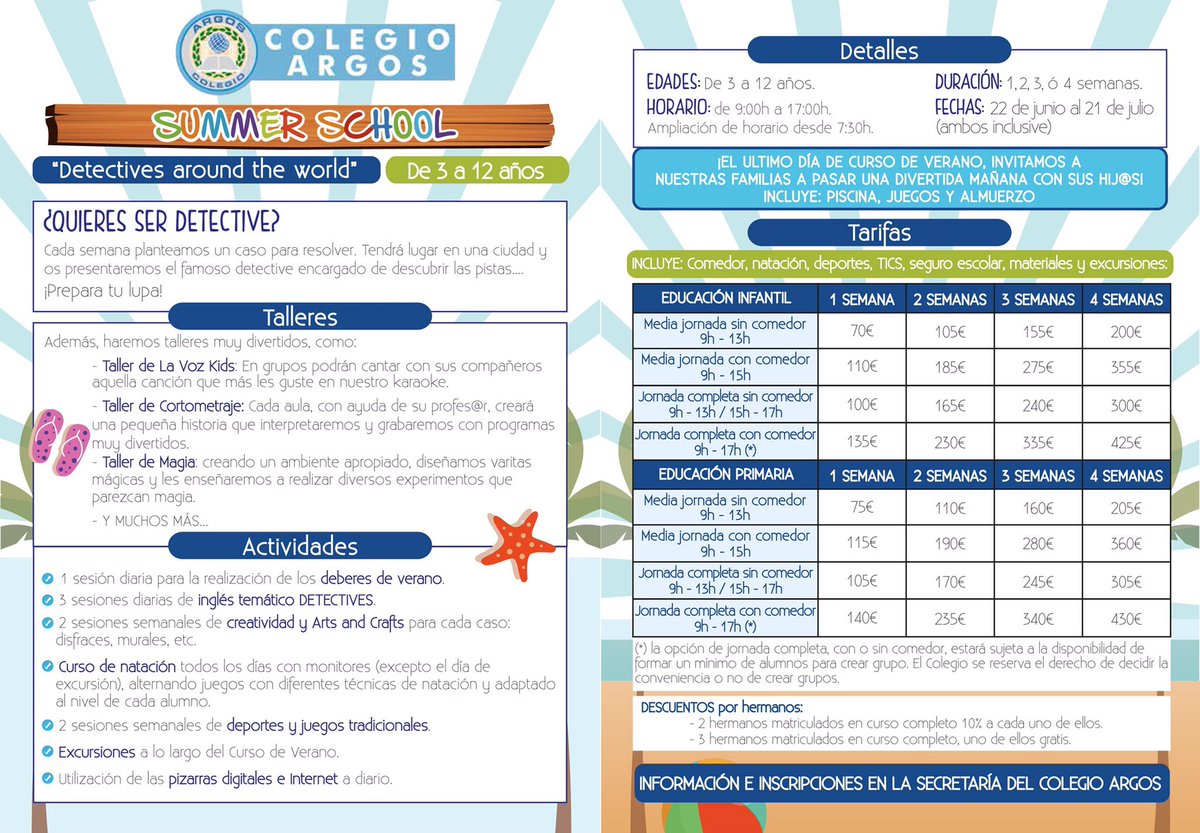 colegio_argos's tweet photo. Ya está abierto el plazo de inscripción para nuestra Summer School 2017... Va a ser muy muy divertida...¡ANÍMATE! https://t.co/shZ1mAX8K4