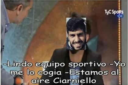 Maxi Ciarniello ayer con fede spinelli en canal 2