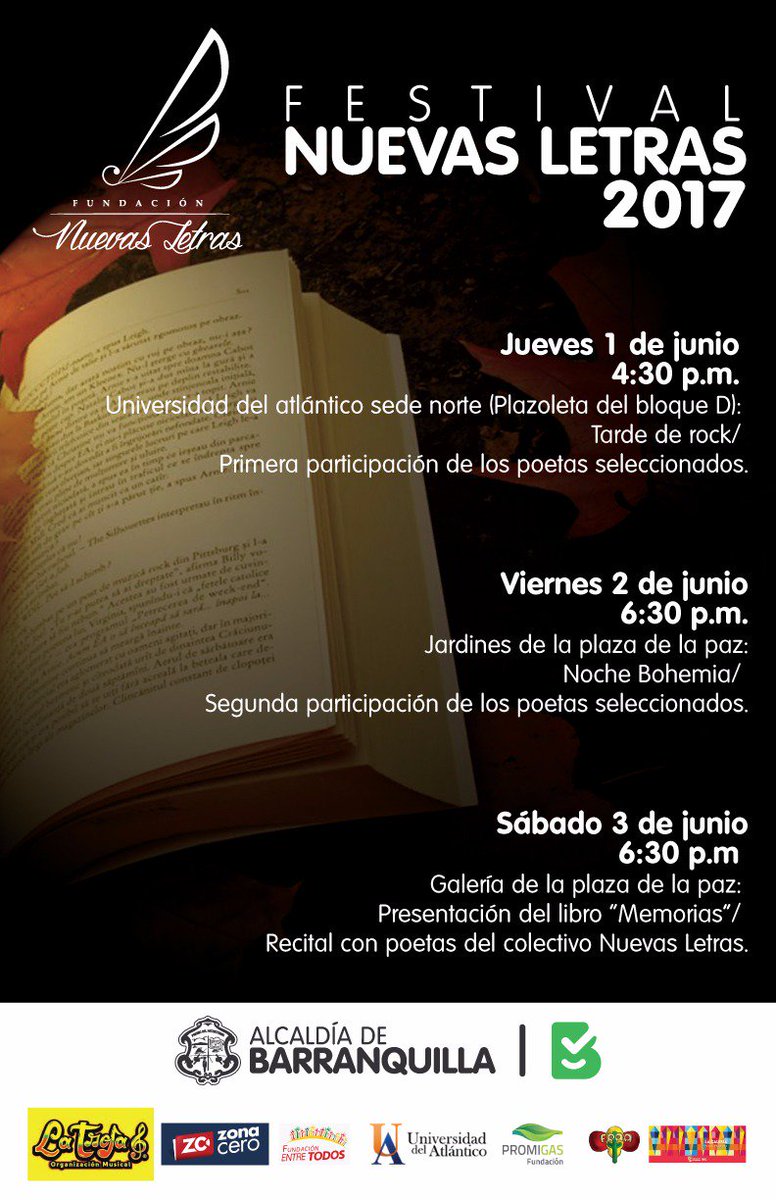 Nuevas Letras (@nuevasletrasbaq) on Twitter photo 