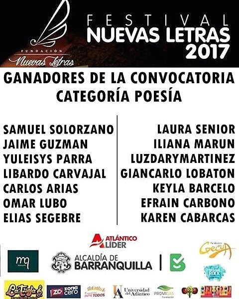 Nuevas Letras (@nuevasletrasbaq) on Twitter photo 