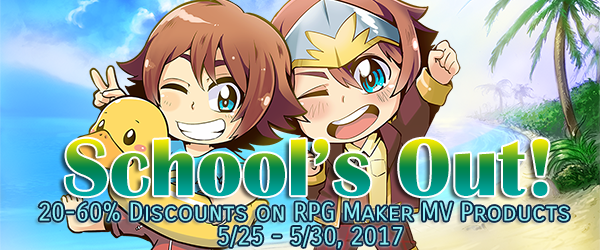 RPGmakerweb's tweet photo. https://t.co/FU811Raekf Time is RUNNING OUT! Jump in on the School's Out Sale and our School's Out Screenshot Contest Today! #RPGMaker https://t.co/A2w5JhN78p