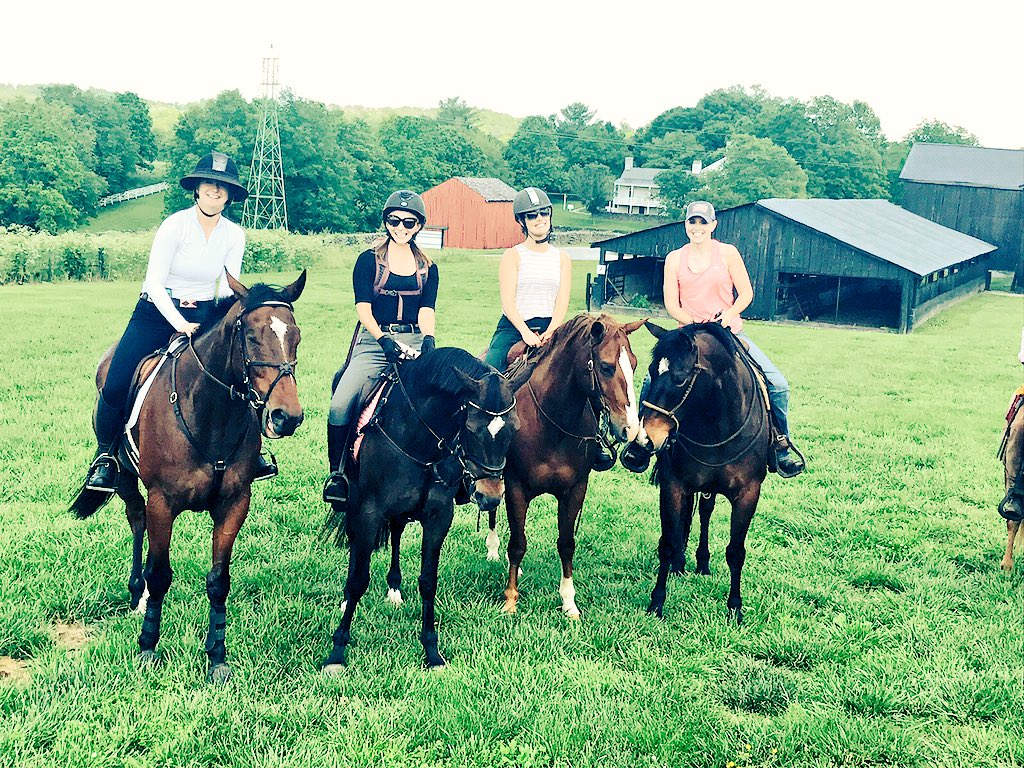 blugrasschatter's tweet photo. Fantastic day trail riding out at Shakertown!! From #OTTBs to polo ponies and quarter horses everyone finished the day happy! #beautifulKY🎉🐴 https://t.co/LP4kXbLQDI