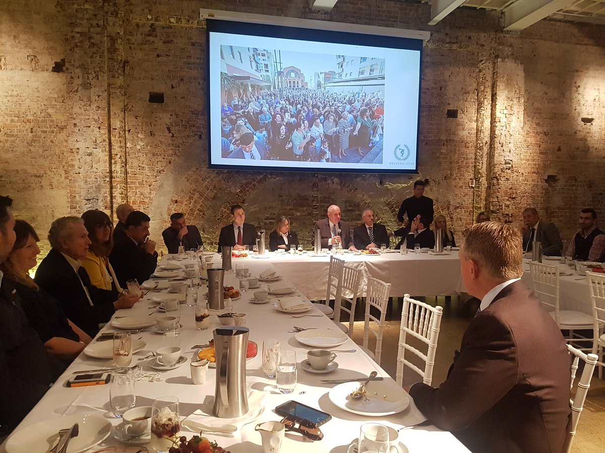 peterdoukas's tweet photo. With @TerensQuick at @HellenicClubSyd discussing #greekcrisis and more importantly #greekfuture @eccnsw https://t.co/GW4z4fLIbE