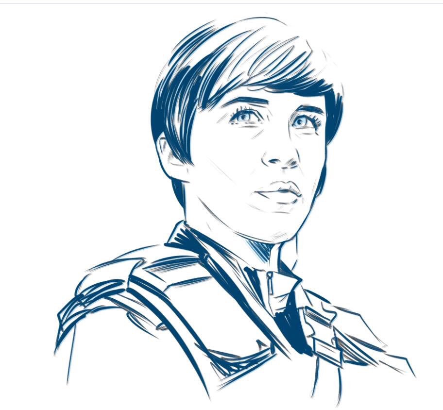 zombeedraw's tweet photo. Watching Line of duty and drawing Vicky McClure and doing her no justice. #vickymcclure #lineofduty #sumibrush https://t.co/jNLOEt50f6