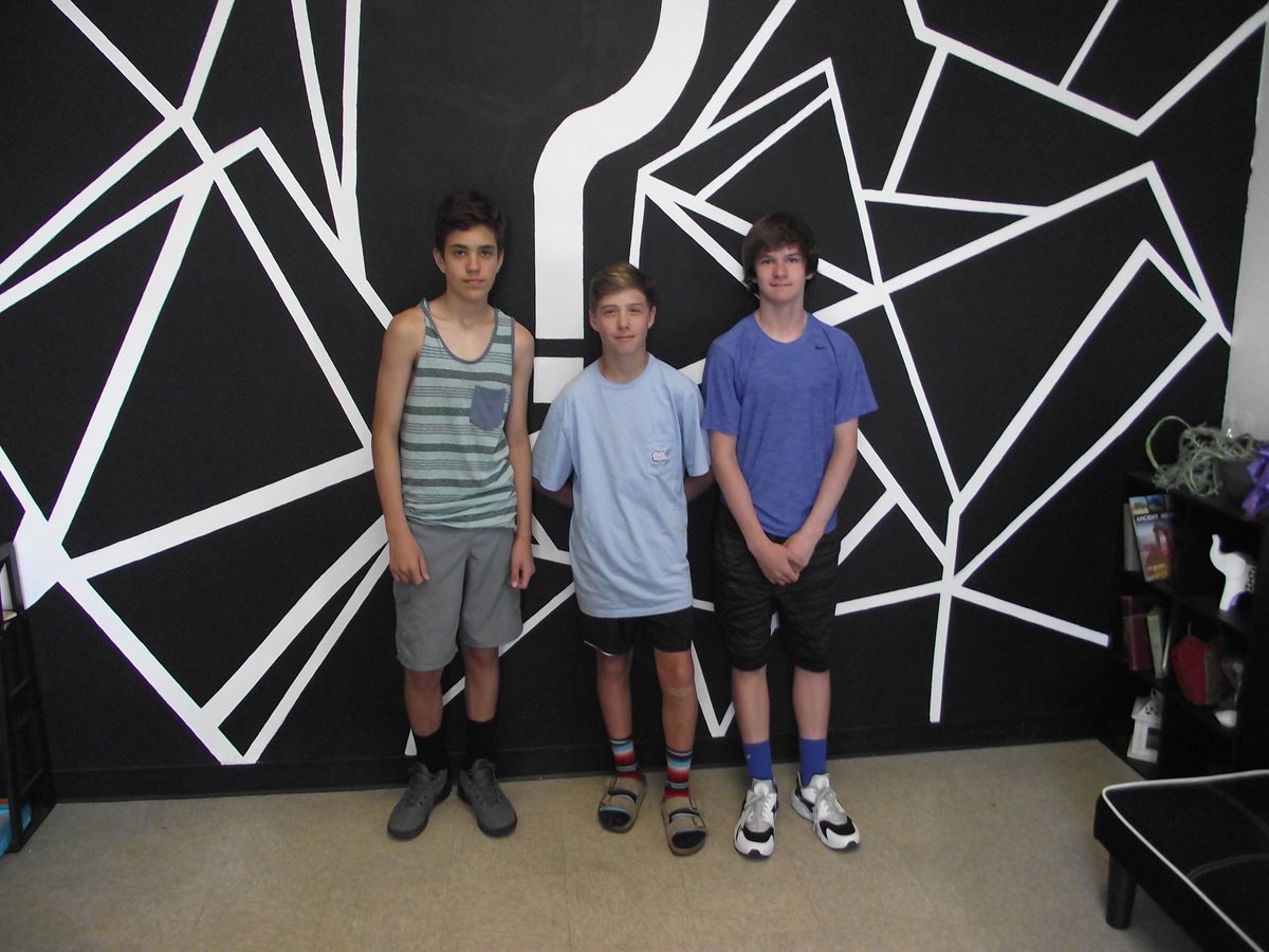 cluequestok's tweet photo. This terrific trio was solving the mystery of Clara's Diary today! Thanks for coming to Clue Quest! #mysteryfun #cluequestok #escaperoom 🗝️🔎 https://t.co/kXELagmyeD