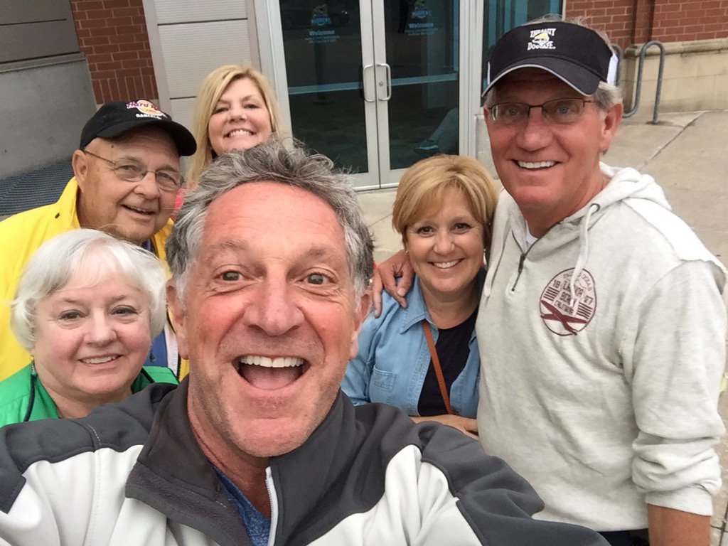 JerryWTOL's tweet photo. Dan doing the selfie- thing as Teri &amp; I join Dan &amp; Barb and Al &amp; Chris Mannes @MudHens game Sunday. https://t.co/wrTjizPYWV