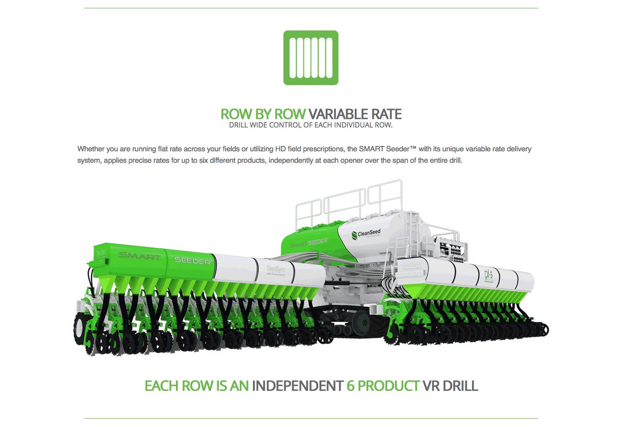 SmartSeeder's tweet photo. Did you know? The #smartseeder has 6 product #digitalmetering above each opener - drill wide control of each individual row #seedsync @RMEHQ https://t.co/FlDDUQrrvO