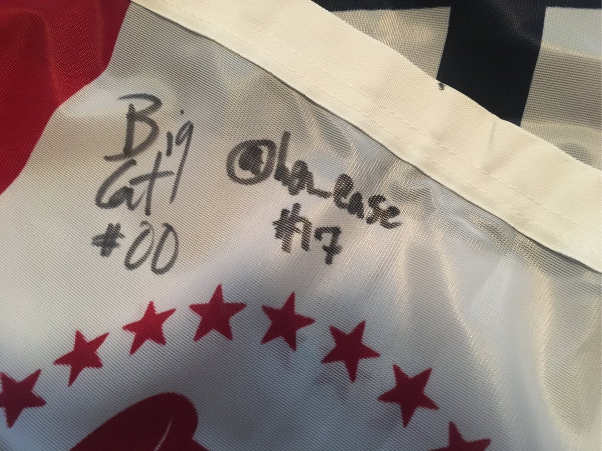 Dywida's tweet photo. Thanks @PardonMyTake for coming to Cleveland last week! I appreciate the pics & you singing my SAFTB flag! #WantToSayIt #ButICant #AWLNation https://t.co/x9t7LzMMas