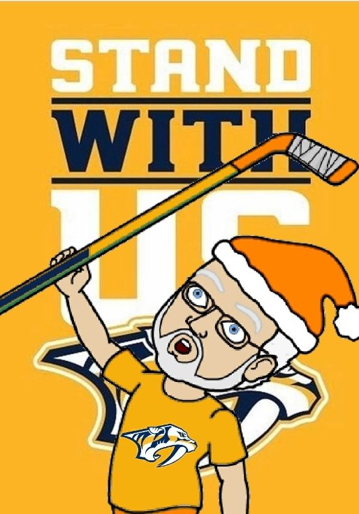 Santa_Vol's tweet photo. Let's Go Preds! One Team. One STATE! Get up Tennessee! From Mud Island to Mountain City its ALL #Smashville #StandWiththePreds https://t.co/fnPhSess2z