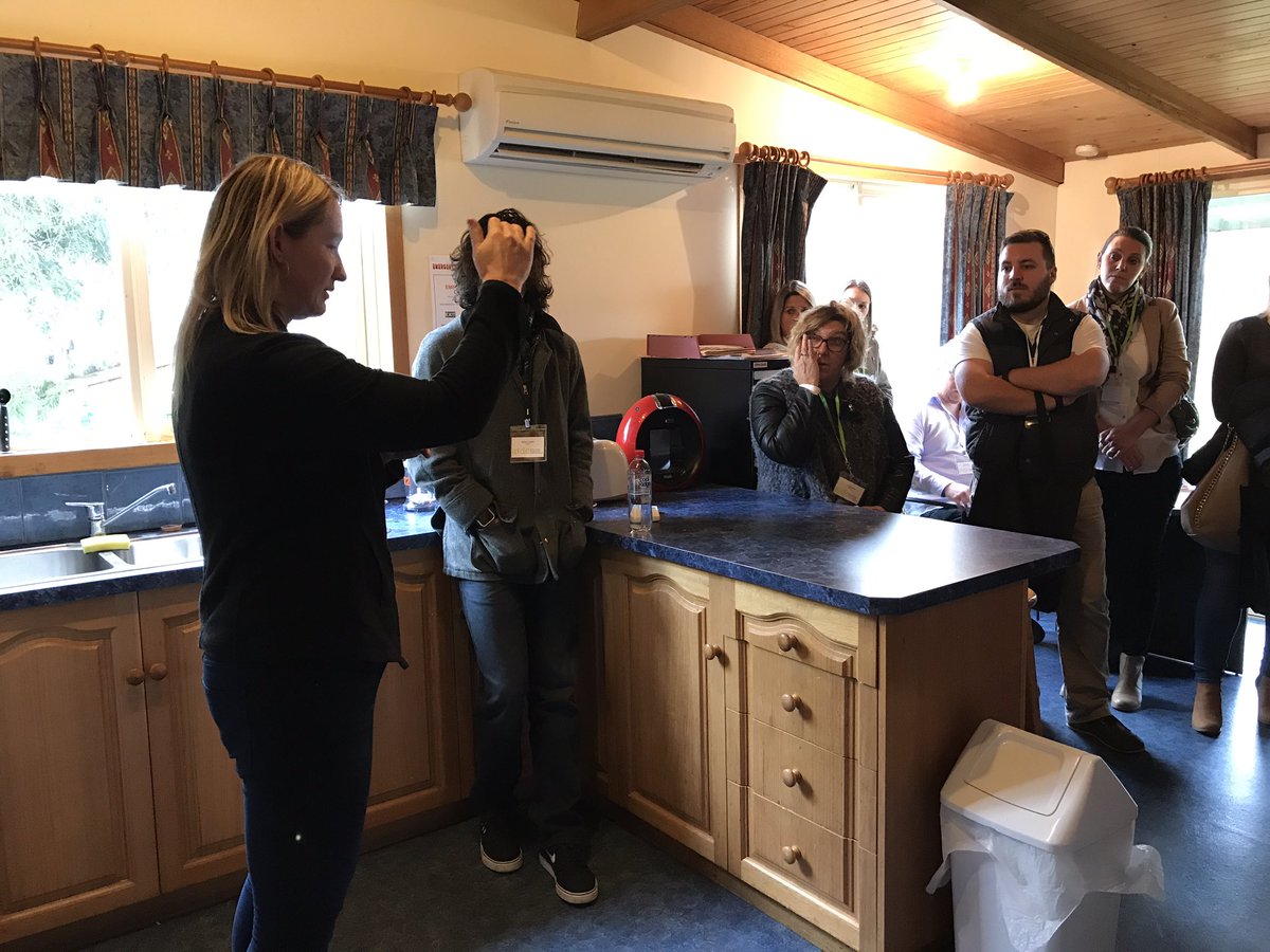 Ruth Rowlands, from <a href="/AdvocacyTas/">Advocacy Tasmania</a>, gives out bus tour guests an insightful presentation on the organisation's work and how to refer clients.