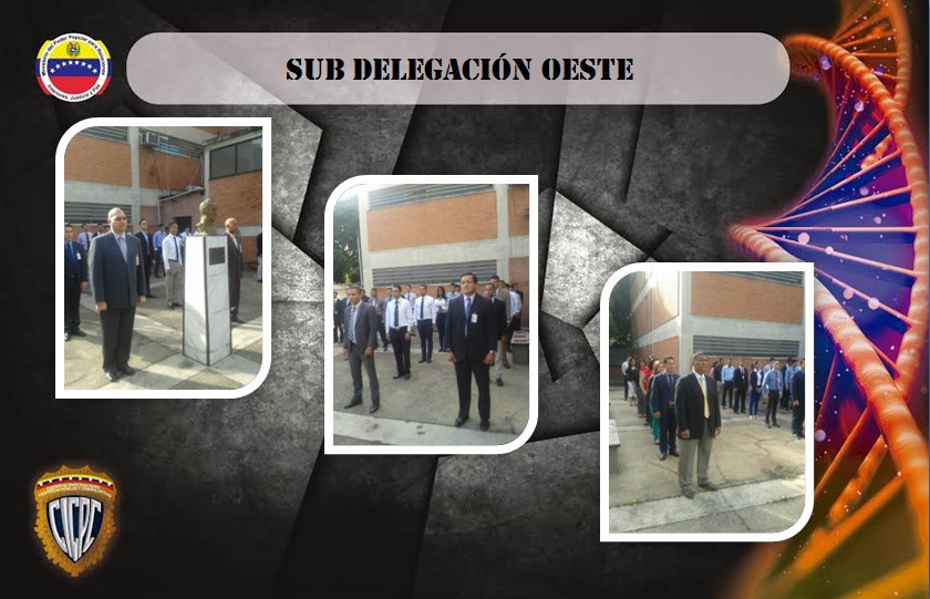 Empezamos la semana entonando enérgicamente las Gloriosas notas de Nuestro Himno Nacional, seguidamente El Himno del CICPC