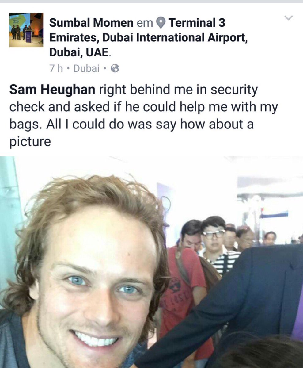 Happy Memorial Day to all that have served &amp; are now serving. Also, can I just say what a class act <a href="/SamHeughan/">Sam Heughan</a> is? Always such a gentleman