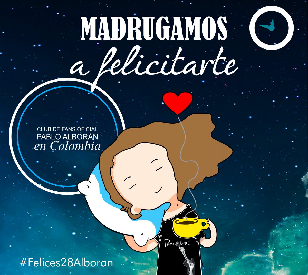palborancolfc's tweet photo. Desde Colombia madrugamos a desearte un feliz cumpleaños @pabloalboran
#Felices28Alborán
¡Gracias por ser nuestra música,celebramos tu vida! https://t.co/s0chHr6LL4