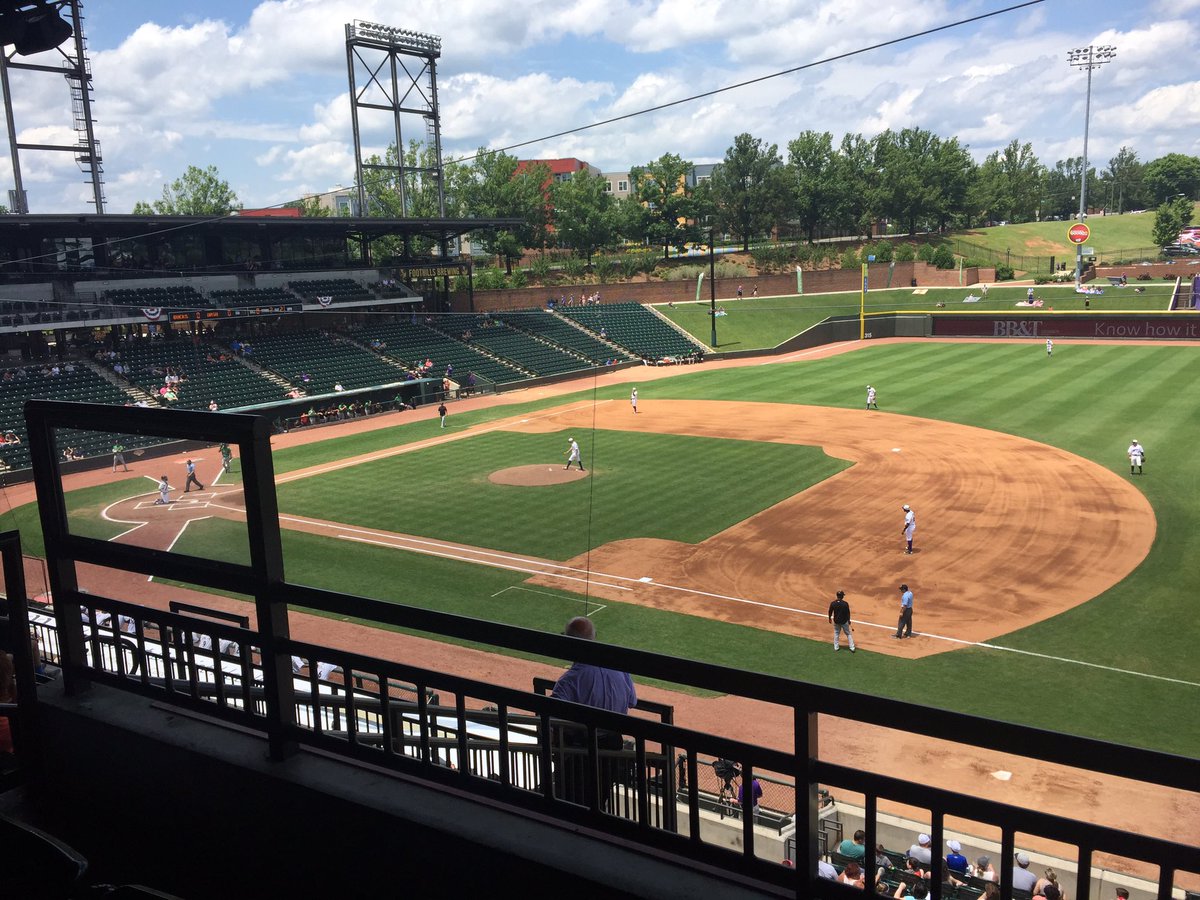 BookmarksNC's tweet photo. It's a beautiful Memorial Day at BB&T Ballpark! We're honored to be their 2017 @WSDashBaseball Charity Partner! #YourHomeTeam #dashbaseball https://t.co/nI6njuzZsg