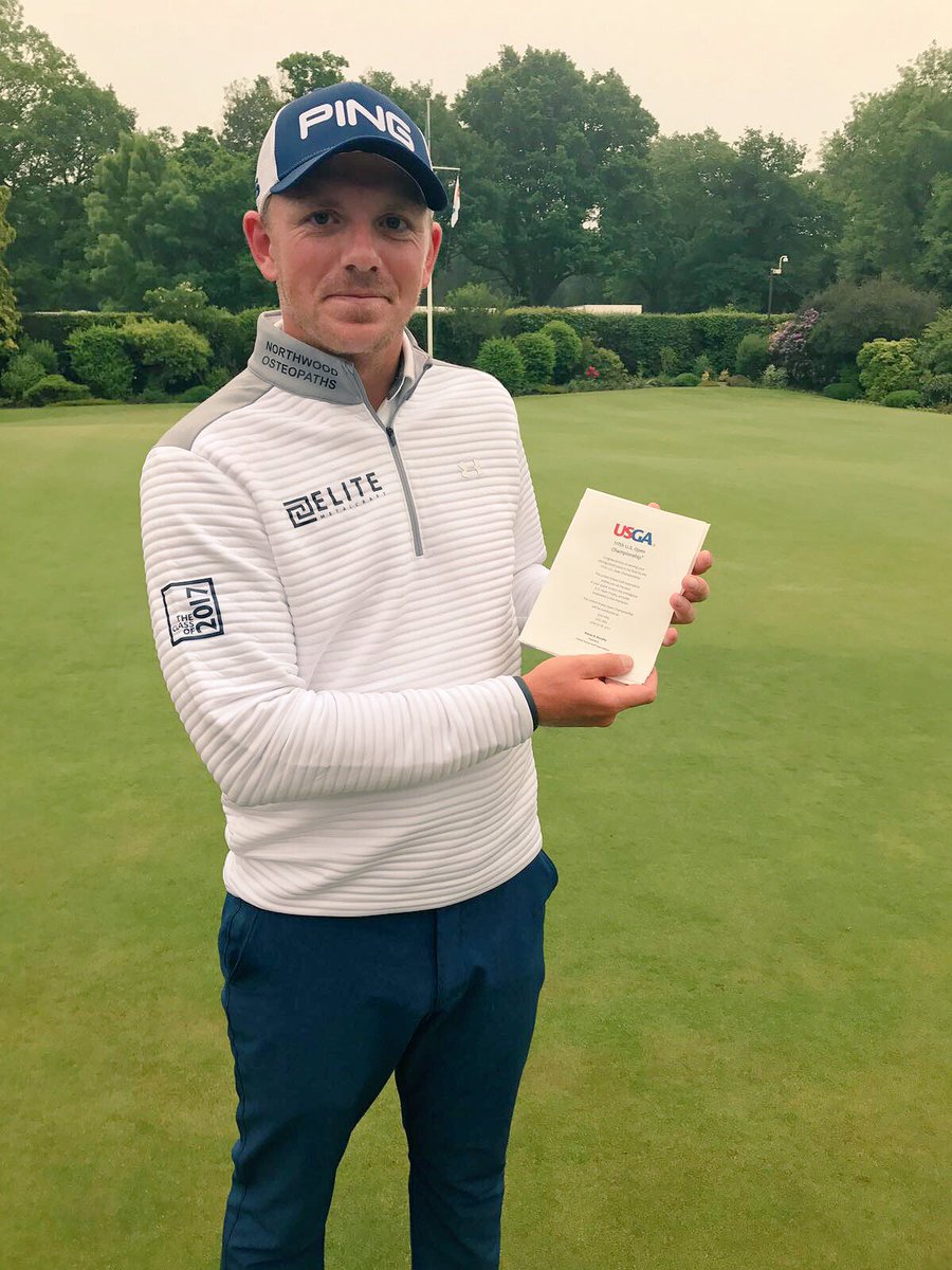 TeamISM's tweet photo. .@mattsjwallace came through a play-off at Walton Heath and has secured his place at #USOpen! https://t.co/1ysxk0SjYM