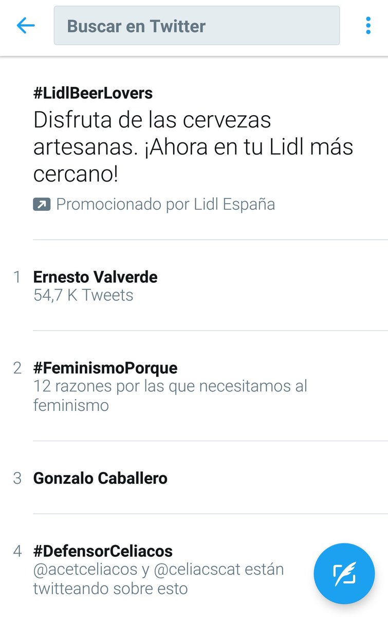 Singlutenismo's tweet photo. Hoy hemos sido tendencia! 💪 #DefensorCeliacos https://t.co/Wo6DevBH1a