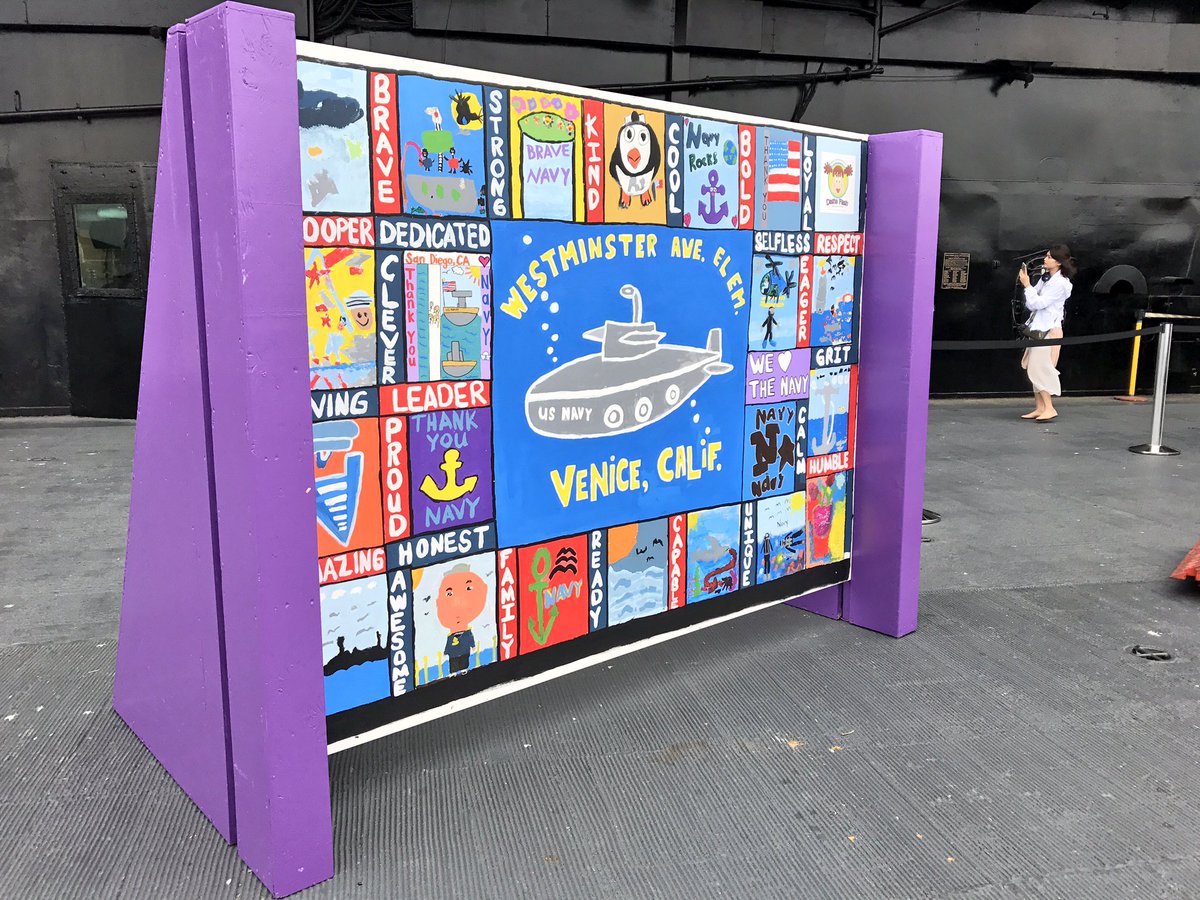 USSMidwayMuseum's tweet photo. Visit the Hero Canvas Project display on the flight deck! ⚓️🇺🇸 #legacyweek17 #HeroCanvasProject #dashaflashfoundation https://t.co/kGIhnDZ610
