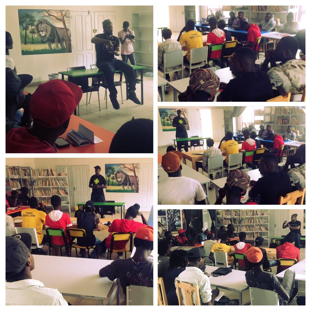 Simon_Kouka's tweet photo. #ConcoursrapCitizenMic
2eme Jour lancement session d'initiation outils de la Gouvernance locale #Thiat_Keurgui et #Simon https://t.co/2FqBV1zsGO