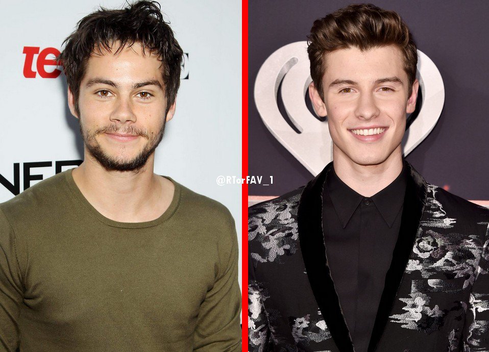 RTorFAV_1's tweet photo. REQUESTED 
RT for Dylan O'Brien 
LIKE for Shawn Mendes https://t.co/WreUtJvj9u