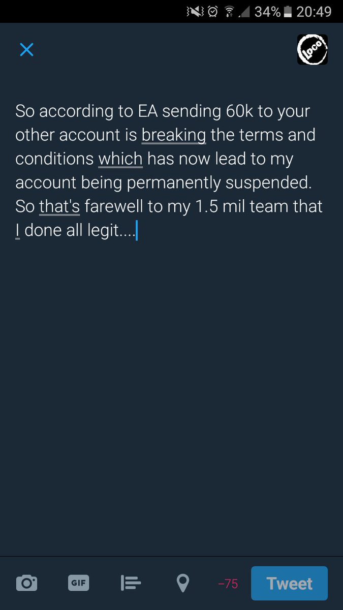 FuckLoco_'s tweet photo. Nice one @EASPORTSFIFA https://t.co/1aWd7yFAjs