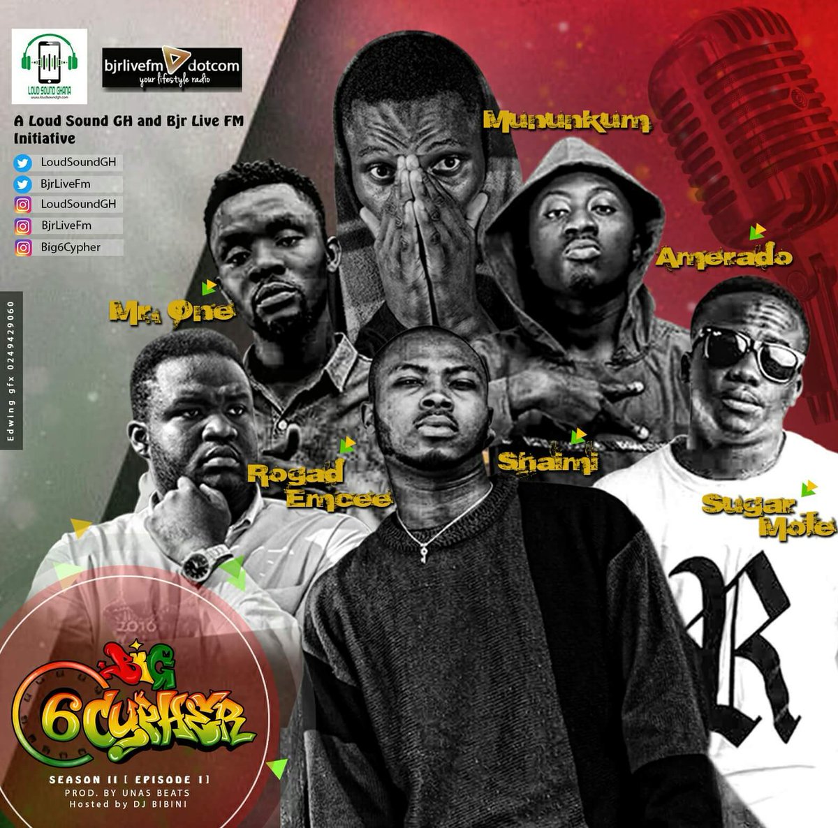 kwaolezzes's tweet photo. 6th June 6pm Sharp!
As I said earlier, this will scare all mainstream rappers
#Big6Cypher #LoudSoundgh #Bjrlivefm https://t.co/9gm8Js4yro