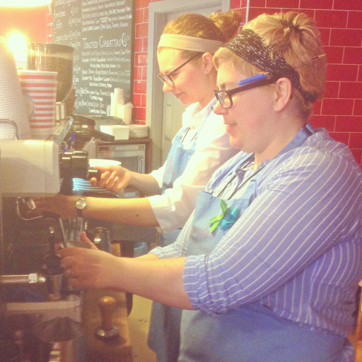 KennedysFood's tweet photo. Barista training on location ☕️ making the best organic coffee for you https://t.co/L0IXOckBbd