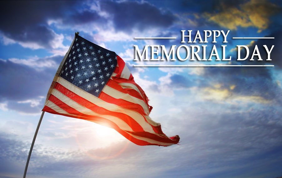 We wish you a happy and safe Memorial Day.