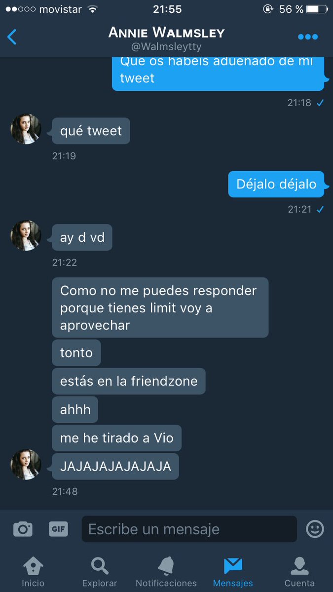 Qué gran amiga.