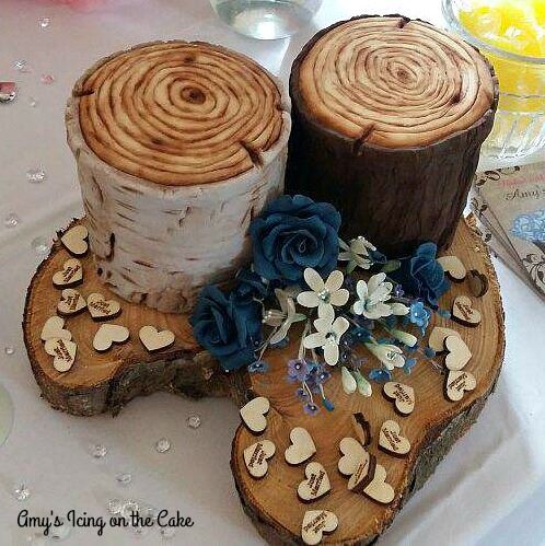 AmyChapman25's tweet photo. Tree Stump Sample Cakes https://t.co/qeecsRFLNs