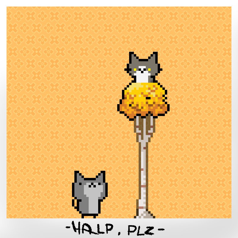 SuaveRicoGames's tweet photo. Help this kitten! We're soon realeasing worldwide on the play store! #SillyCatValley #pixelart #gamedev #indiedev #cats https://t.co/WsRpqYq4DX